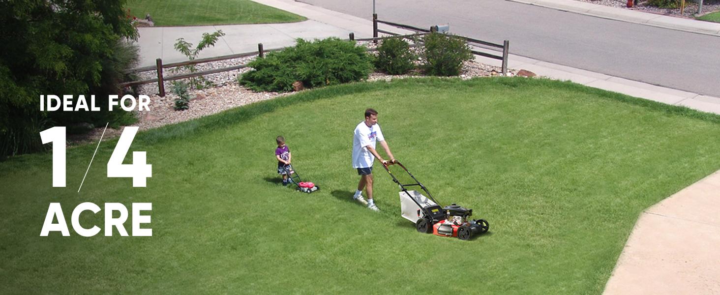 PowerSmart Gas Lawn Mower 21-Inch 144 cc OHV Engine 3-in-1 Push Mower with Bagging,Great for Lawn Business(DV8621P), reel mower, fly mower, rc mower