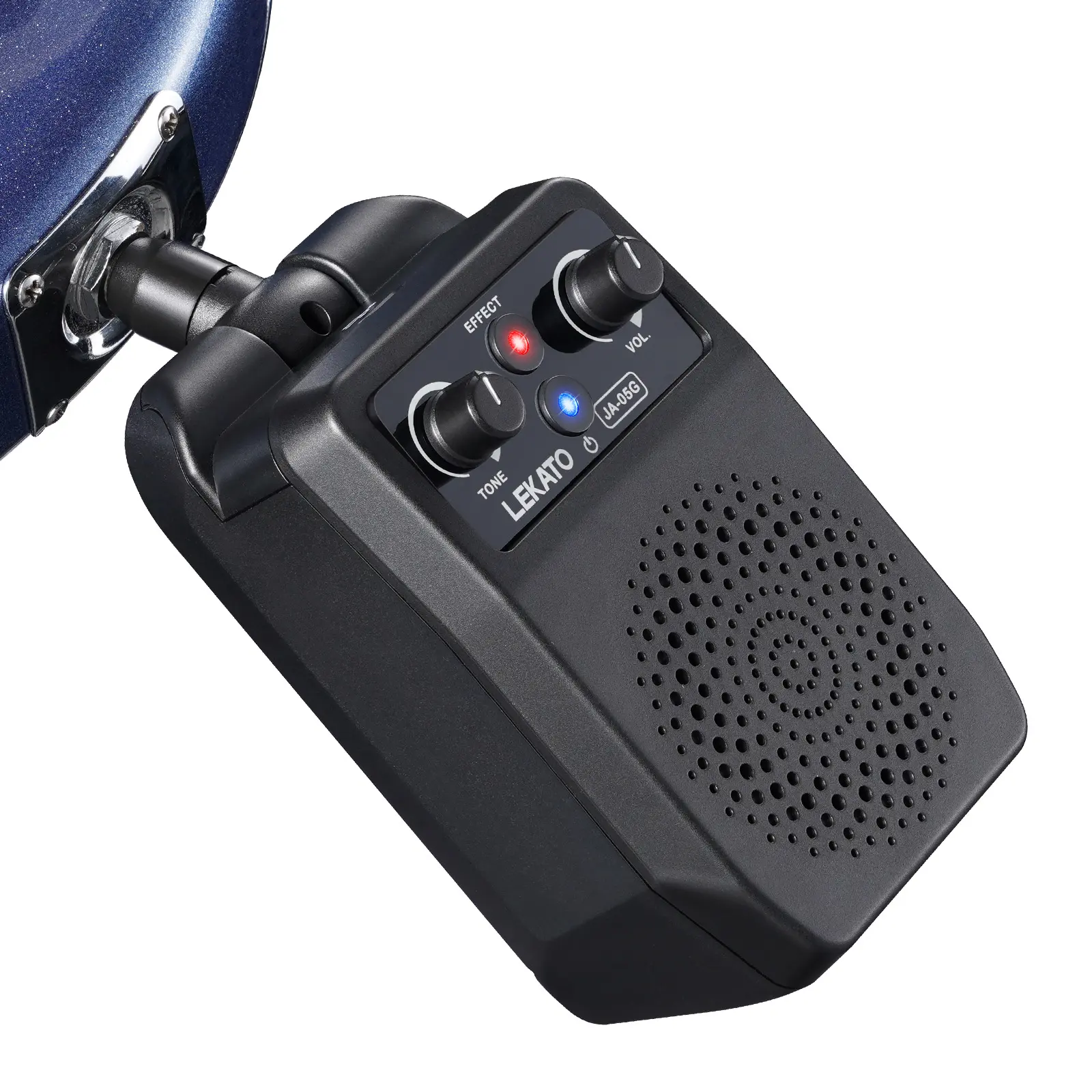 LEKATO Mini Electric Guitar Amp 5W Compact and Portable Guitar Amp Bluetooth Function with Built-in 4 Effects Clean Distortion Overdrive Reverb Rechargeable Small Guitar Amp Plug and Play Rechargeable Amplifier for Practice