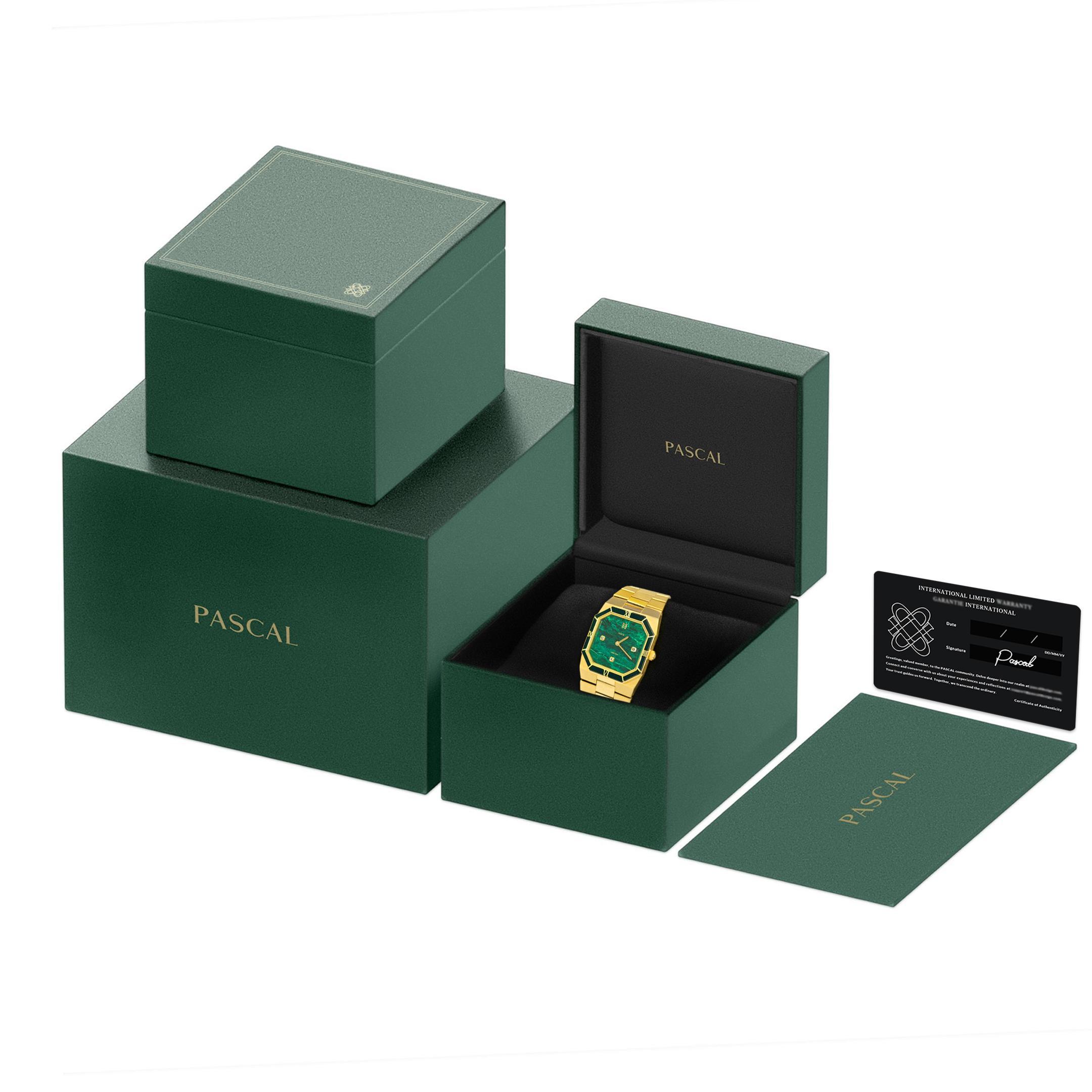 PASCAL Octagonal Diamond Watch for Women & Men Retro Chic Luxury Stainless Steel Case 27mm x 29mm Sapphire Crystal Elegant Evening Style Perfect Gift PASCAL Octagonal Diamond Watch for Women & Men Retro Chic Luxury Stainless Steel Case 27mm x 29mm Sapphire Crystal Elegant Evening Style Perfect Gift