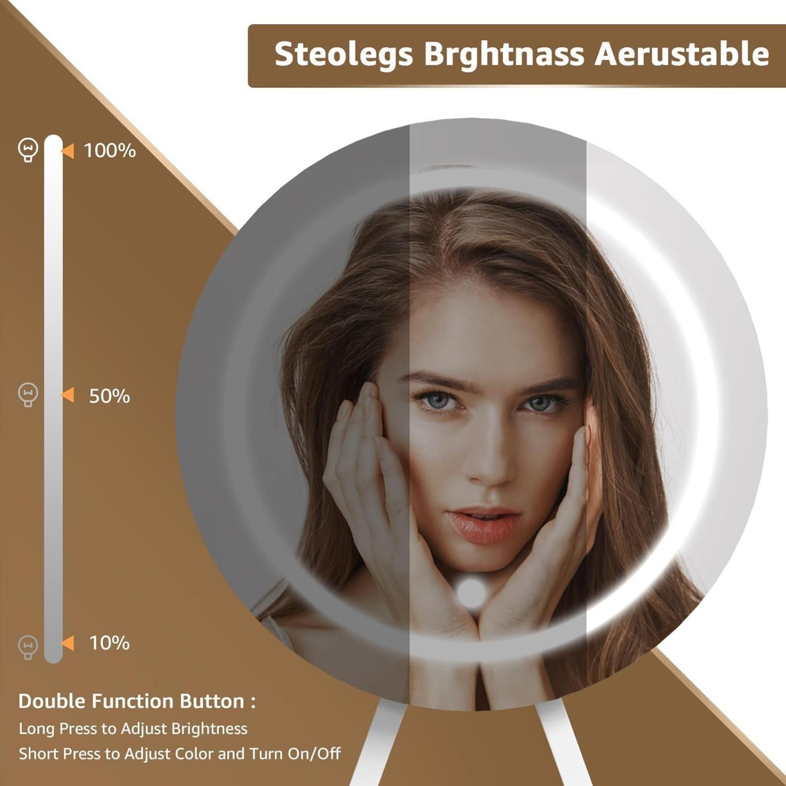 White Vanity Desk with Mirror and Light- Makeup Vanity Set Table with Chair, Storage, Lighted Mirror, 8 Large Fabric Drawers & Power Outlet, Dressing Table Vanities for Bedroom, Get Free Gift White Vanity Desk with Mirror and Light- Makeup Vanity Set Table with Chair, Storage, Lighted Mirror, 8 Large Fabric Drawers & Power Outlet, Dressing Table Vanities for Bedroom, Get Free Gift