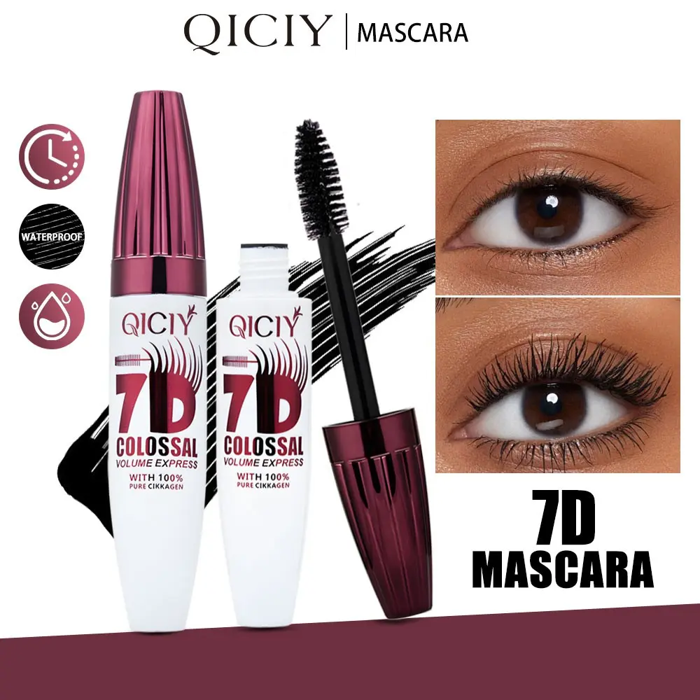 7D Colossal Volume Mascara, Waterproof & Smudge-Proof, Long-Lasting, Longwear Mascara, Volumizing & Lengthening, Voluminous Mascara, Fluffy Lashes Mascara, No Clumping, Mascara for All Eye Shapes, Best Waterproof Mascara