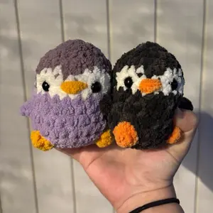 Penguin Crochet Toy Plush Handmade