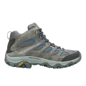 Merrell Mens Moab 3 Mid Round Toe Hiking Hiking Casual Boots Ankle - Grey