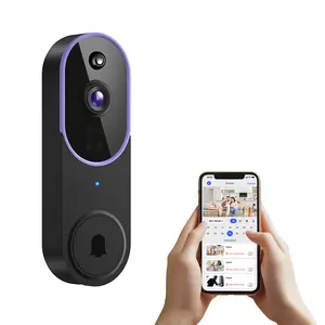 Wireless Video Doorbell Camera, Smart Security Doorbell Camera, 1080P, AI Human Detection , Night Vision, Instant Alert, Two Way Audio, 2.4G WiFi Only, Simple Installation and Rechargeable Battery, Cloud Storage, WiFi Camera