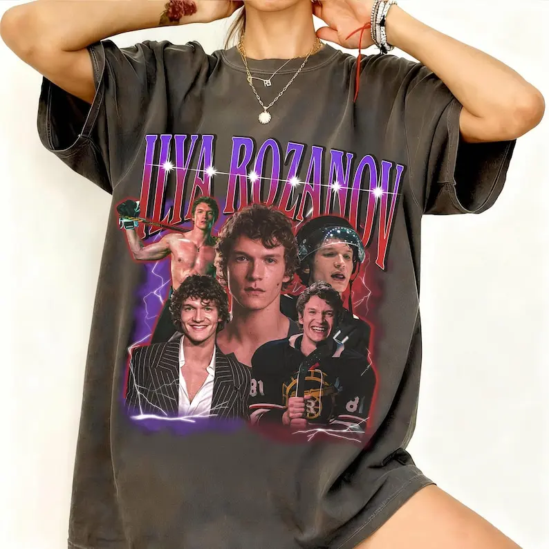 Ilya Rozanov Vintage Collage Shirt, Retro Graphic Tee, Lightning Unisex T-Shirt, Streetwear Shirt, Fan Gift Aesthetic TopComfort Colors