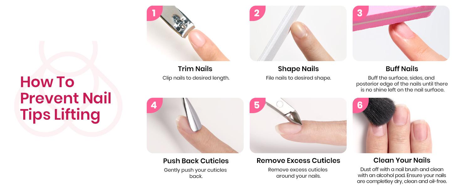 【Christmas Clearance】Beetles Tipex Instant Apex Nail Extension Tips -  Almond Coffin Square Oval Stiletto Squoval Shapes Thick Acrylic Nails for Manicure Gel Press Ons DIY Nail Art
