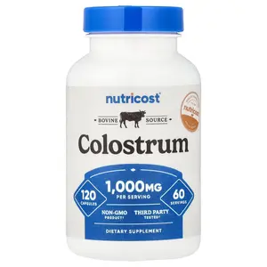 Nutricost Colostrum, 120 Capsules (500 mg per Capsule)