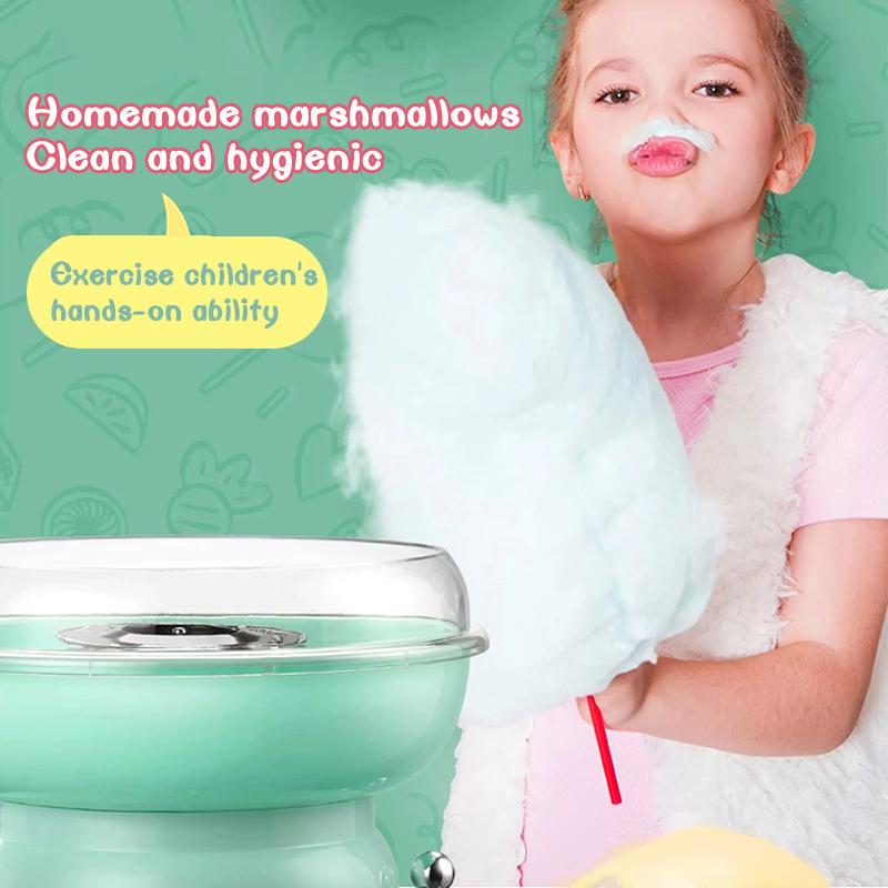 LIVEFULL Cotton Candy Machine – Home Maker with 6 Flavors & 6 Sticks for Kids Fun, Family Parties, Kitchen Fun, Christmas Gift, US Type, Quick & Easy