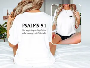 Psalm 91 T-Shirt, Bible Verse T Shirt, Religious Shirt, Trendy Christian Shirt, Jesus Love Shirt, Faith Based Shirt, Christian Gifts  T-shirt, sweater and Hoodie