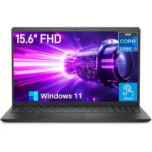 Dell DC15250 15 Touchscreen Laptop,Intel i5-1334U Processor, 15.6 inch FHD Anti-Glare Display, 16GB RAM, 512GB SSD, Intel UHD Graphics,INTEL UHD WIN11 H in S modee CARBON BLACK