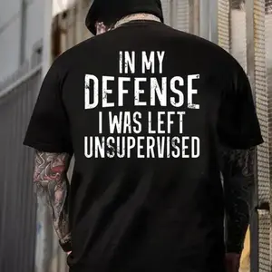 Humor Attitude Graphic T-Shirt Featuring Sarcastic Quote for Men