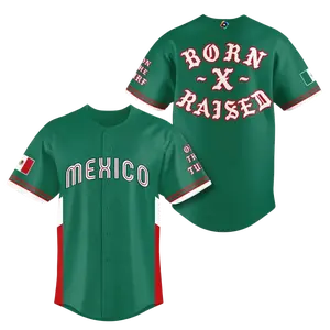 Men's Mexico Green 2026 World Baseball Jersey