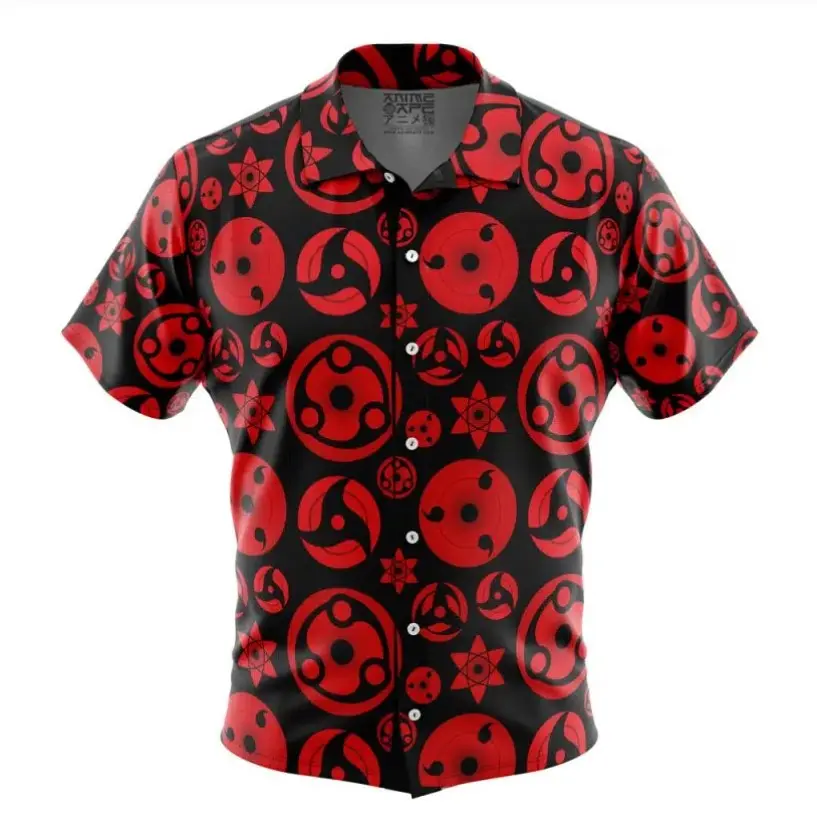 Sharingan Shippuden Hawaiian Shirt | Cool Summer Anime Vibes for Men & Fans