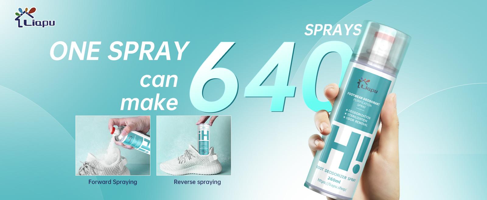 Liapu Footwear Deodorant - 260ml Shoe & Sock Purification Spray - Anti-Odor & Antibacterial Artifact for Freshness and Hygiene - Bedroom