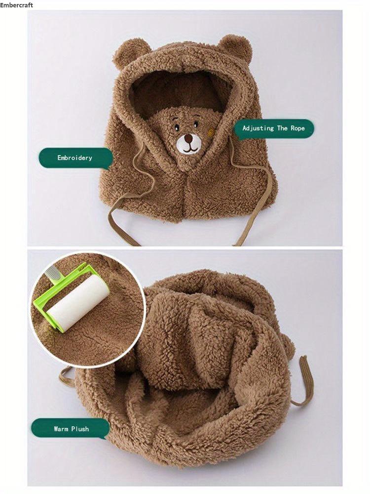 Anime Bear Plush Hat with Scarf and Mask – 3-in-1 Fleece Ear Warmer, Soft Double-Layer Design, Elastic Drawstring Closure, Lightweight Winter Accessory for Autumn, Christmas, and Daily Wear, TikTokShopBlackFriday unique Cosy Matching Set adjustable casual Anime Bear Plush Hat with Scarf and Mask – 3-in-1 Fleece Ear Warmer, Soft Double-Layer Design, Elastic Drawstring Closure, Lightweight Winter Accessory for Autumn, Christmas, and Daily Wear, TikTokShopBlackFriday unique Cosy Matching Set adjustable casual
