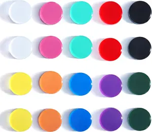 Fridge Magnets, 20PCS  Strong Small Heavy Duty Magnets - Mini Round Refrigerator Magnets for Whiteboard Kitchen Office - Cute Decorative Magnet for Locker Classroom Home Organization