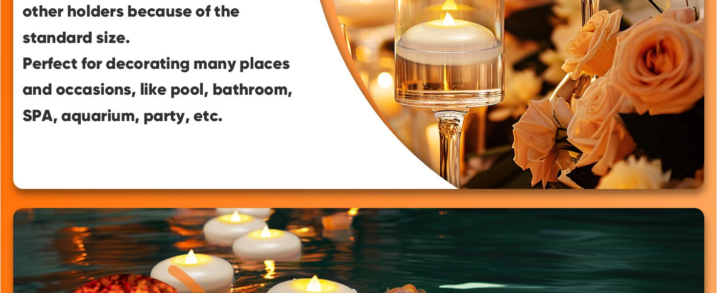 24 Pack 3" Flameless LED Floating Candles 200 Hour White Battery Operate Waterproof Teas for Cylinder Vases Centerpieces at Wedding Decor Party Pool Flameless Candle Light 24 Pack 3" Flameless LED Floating Candles 200 Hour White Battery Operate Waterproof Teas for Cylinder Vases Centerpieces at Wedding Decor Party Pool Flameless Candle Light