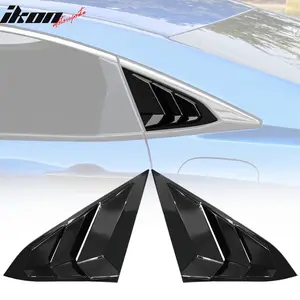 Rear Side Window Louver for Honda Civic Sedan 2016-2021 Gloss Black