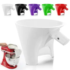 Flour Funnel for Kitchen Aid Stand Mixer Plastic Funnel with Easy-Pour Attachment Fits KSM150 5-Quart Tilt-Head Mixers Mess-Free Baking Accessory for Flour black flour funnel Suitable for blizzard kitchenaid