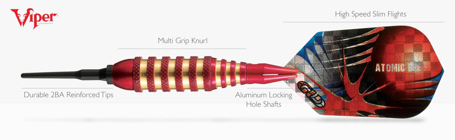 Viper Atomic Bee Darts Blue Soft Tip Darts 16 Grams