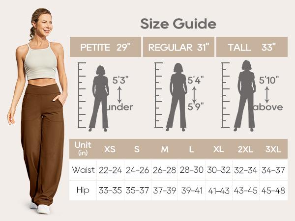 G4Free Wide Leg Pants for Women Loose Yoga Pants with Pockets Petite/Regular/Tall Stretch Casual Lounge Pants Comfort Basic Trouser Womenswear Bottom Wideleg Minimalist Baggy Oversize Oversized SpringStatements