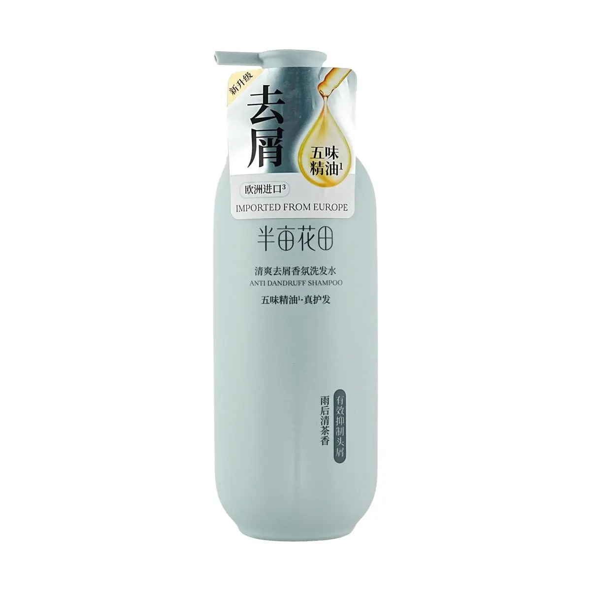 LITTLE DREAM GARDEN Refreshing Anti-Dandruff Shampoo with 5 Essential Oils - 500g - "Rainy Tea" Fragrance - Hair Care & Scalp Treatment