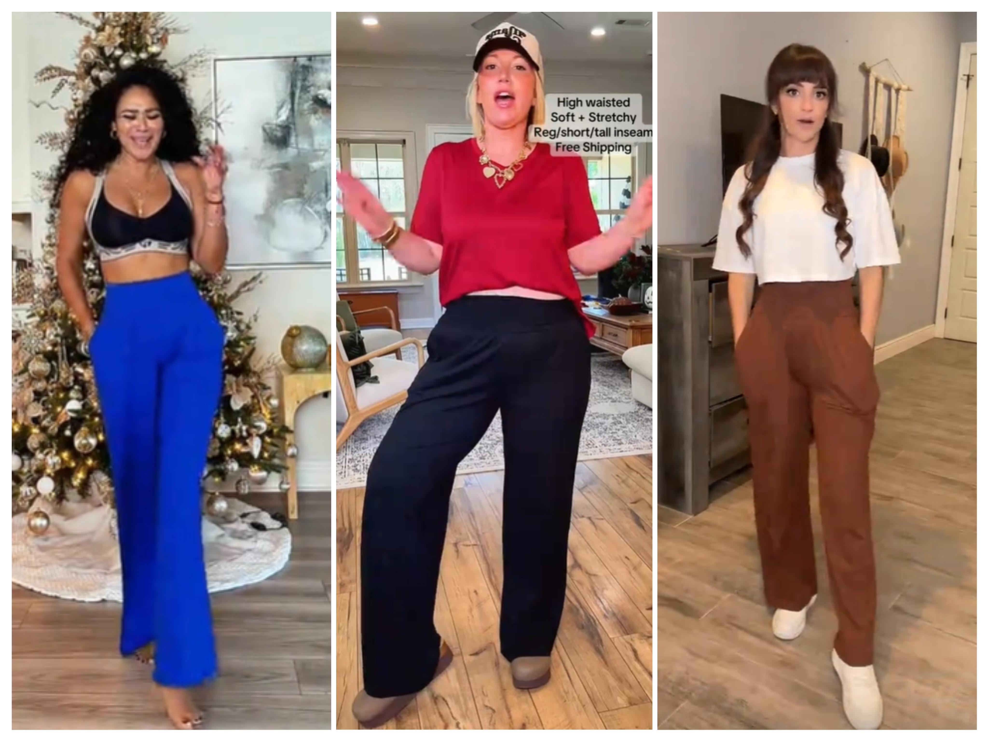 ESOFT Women's Wide Leg Pants High Waisted Lounge Soft Loose Yoga Pants with Pockets Comfy Elastic Cozy Sweatpants Outdoorfun SpringStatements