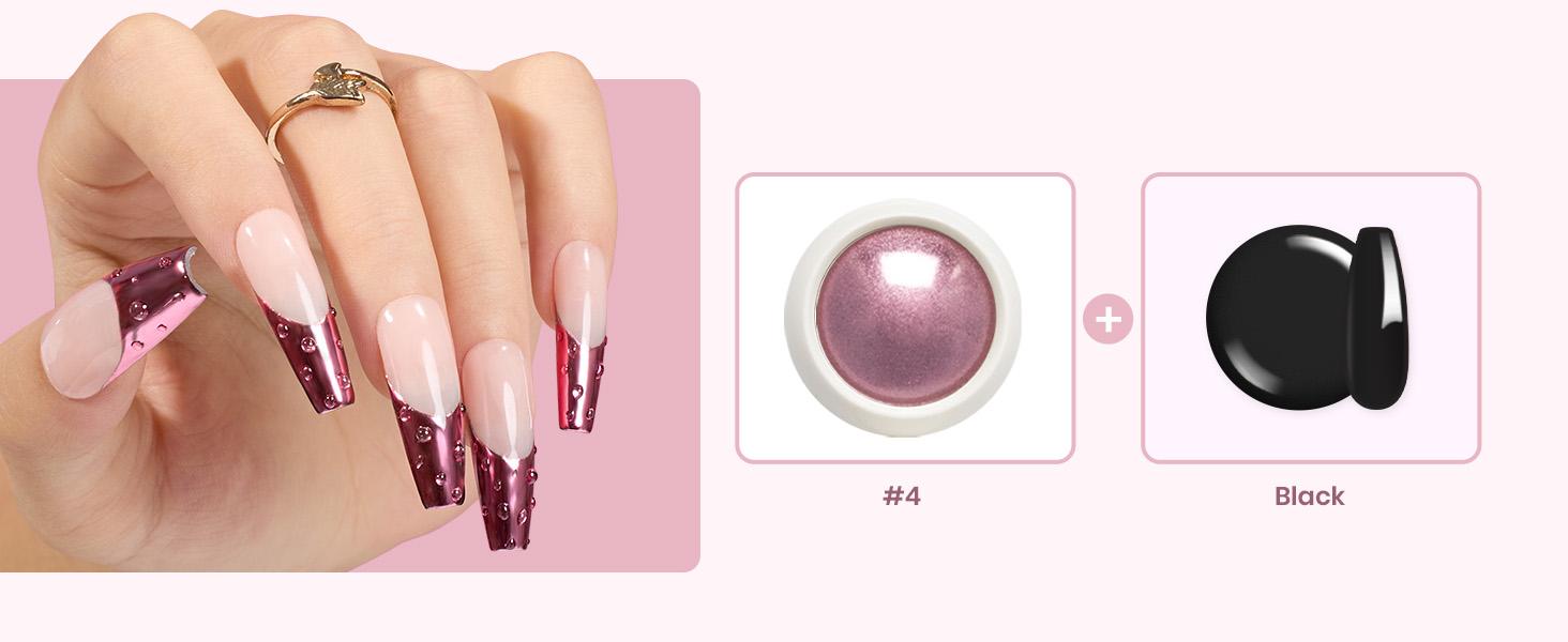 Beetles Chrome Nail Powder - Pearlscent Mirror Effect Metallic Holographic Aurora Iridescent Glitter Gold Silver Pearlescent Manicure Nail Art Decoration Glitter Gifts Beauty Products mothersdaygift Spring Nail Summer Nail Vacation Nail #SummerVibes
