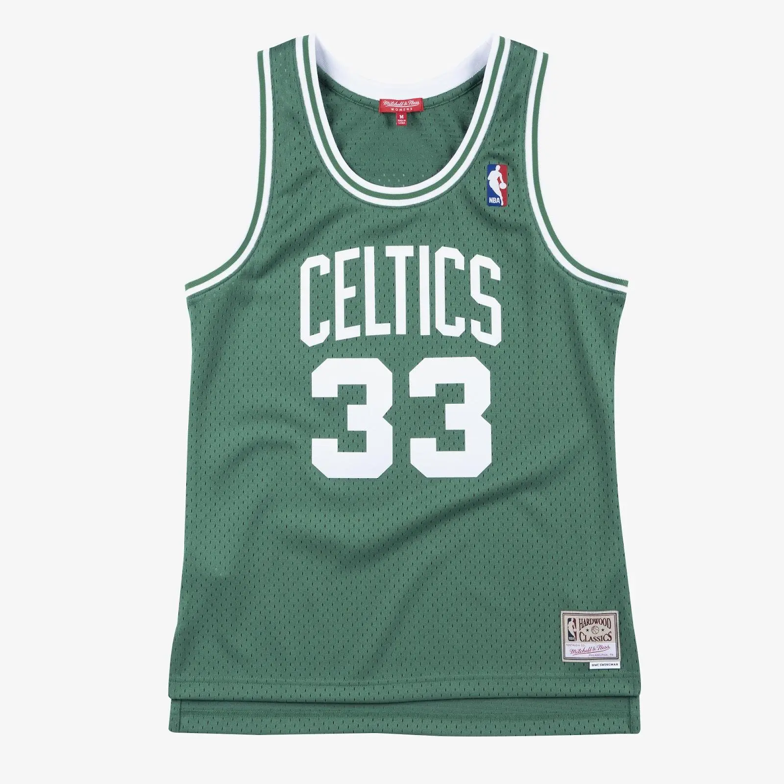 NBA WOMEN'S SWINGMAN JERSEY BOSTON CELTICS 1985 LARRY BIRD Throwback Basketball Hardwood Classics Fan Gear Mitchell & Ness