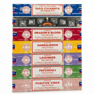 Satya Incense Variety Pack 7 Scents 105 Sticks Hand-Rolled