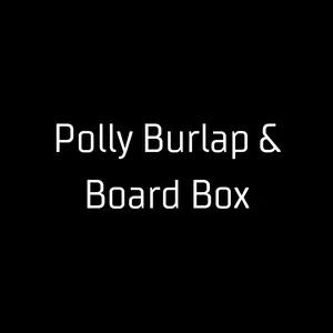 Poly Burlap and Board Box