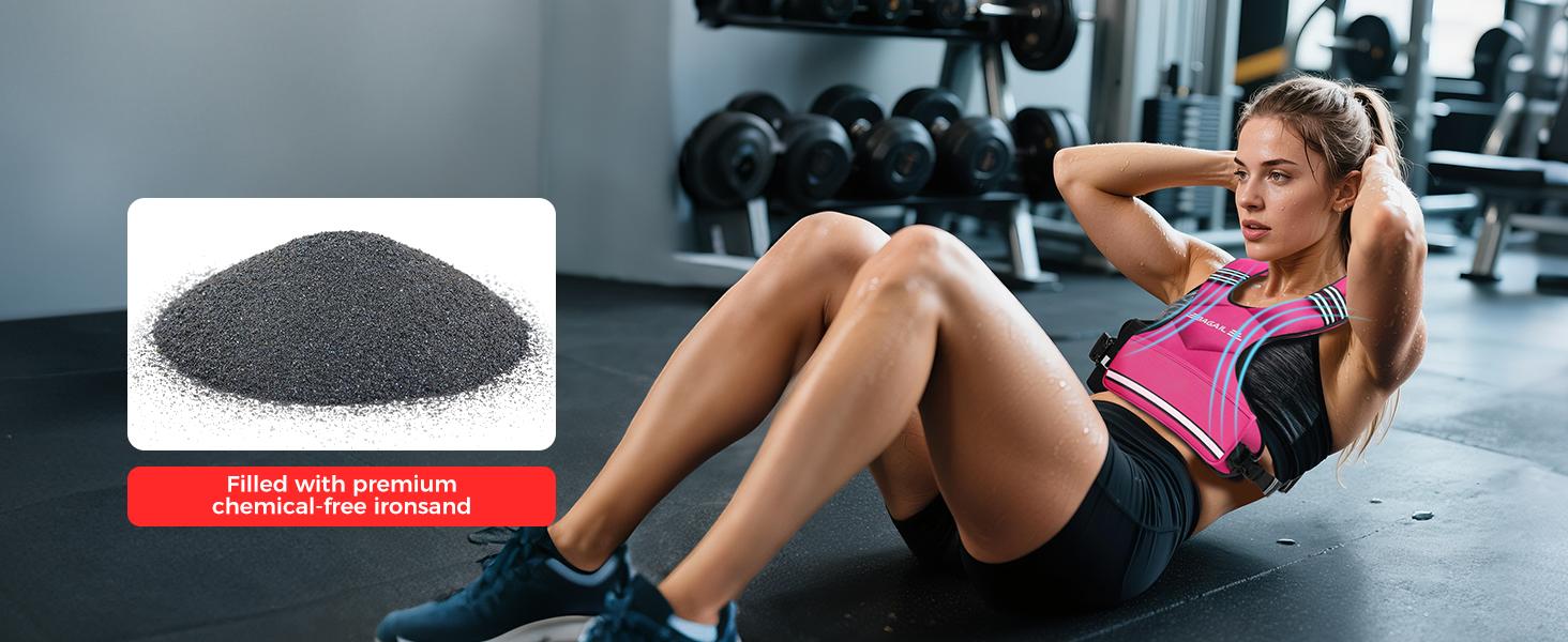 【SpringStatements】BAGAIL Adjustable Weighted Vest, 4-10lb/12-18lb/20-32lb Rucking Vest for Women & Men with 6 Weights & Large Pocket, Weight Vest for Home Workouts, Running, Walking and Strength Training Outdoorfun