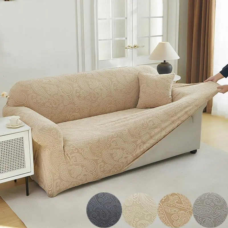 Stretchy Sofa Cover, Stretchable Sofa Cover, Elastic Sofa Slipcover, Waterproof Spandex Fabric, Non-Slip Design for Single Double Triple Four Seater Sofas, Pet Friendly, Textured Style, Sofa Couch Protector, Sofa Couch Covers