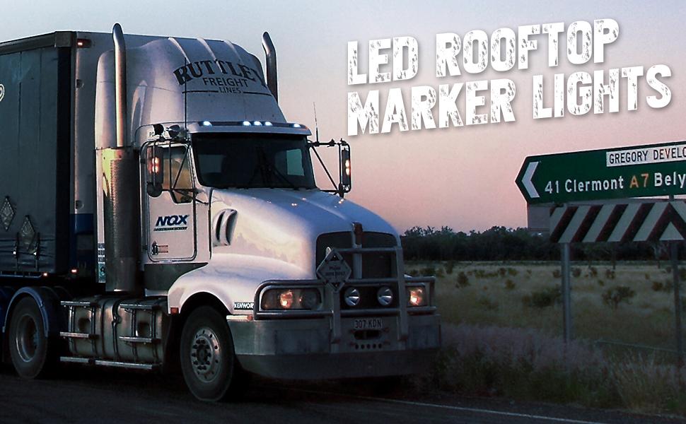 DIBMS Smoke Lens Rooftop Cab Clearance Light Kit for Pickups, Ford, Dodge, Ram, GMC, Toyota, Vans, SUV & POV Vehicles - 5 White LED Lights DIBMS Smoke Lens Rooftop Cab Clearance Light Kit for Pickups, Ford, Dodge, Ram, GMC, Toyota, Vans, SUV & POV Vehicles - 5 White LED Lights