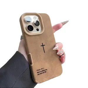 Stylish element design imitation leather phone case, suitable for iphone 17 16 15 Pro Max 14, 13, 12, 11, Pro Max, 17 Air, X, XS Max, drop-proof and shock-proof simple soft case