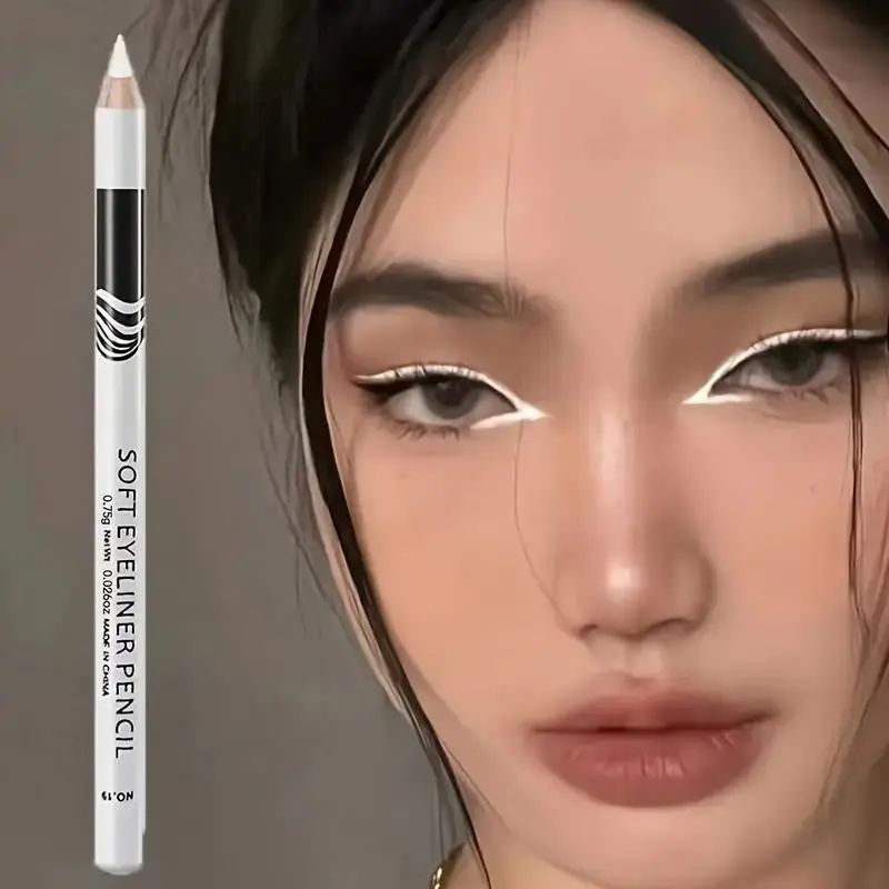 Beginner-friendly eyeliner pencil, Daily Pencil Eyeliner, Longwear eye liner, glides effortlessly, long-lasting, easy to use, for a natural makeup look, white, for defining eyebrows, suitable for all skin types, perfect Valentine's Day gift