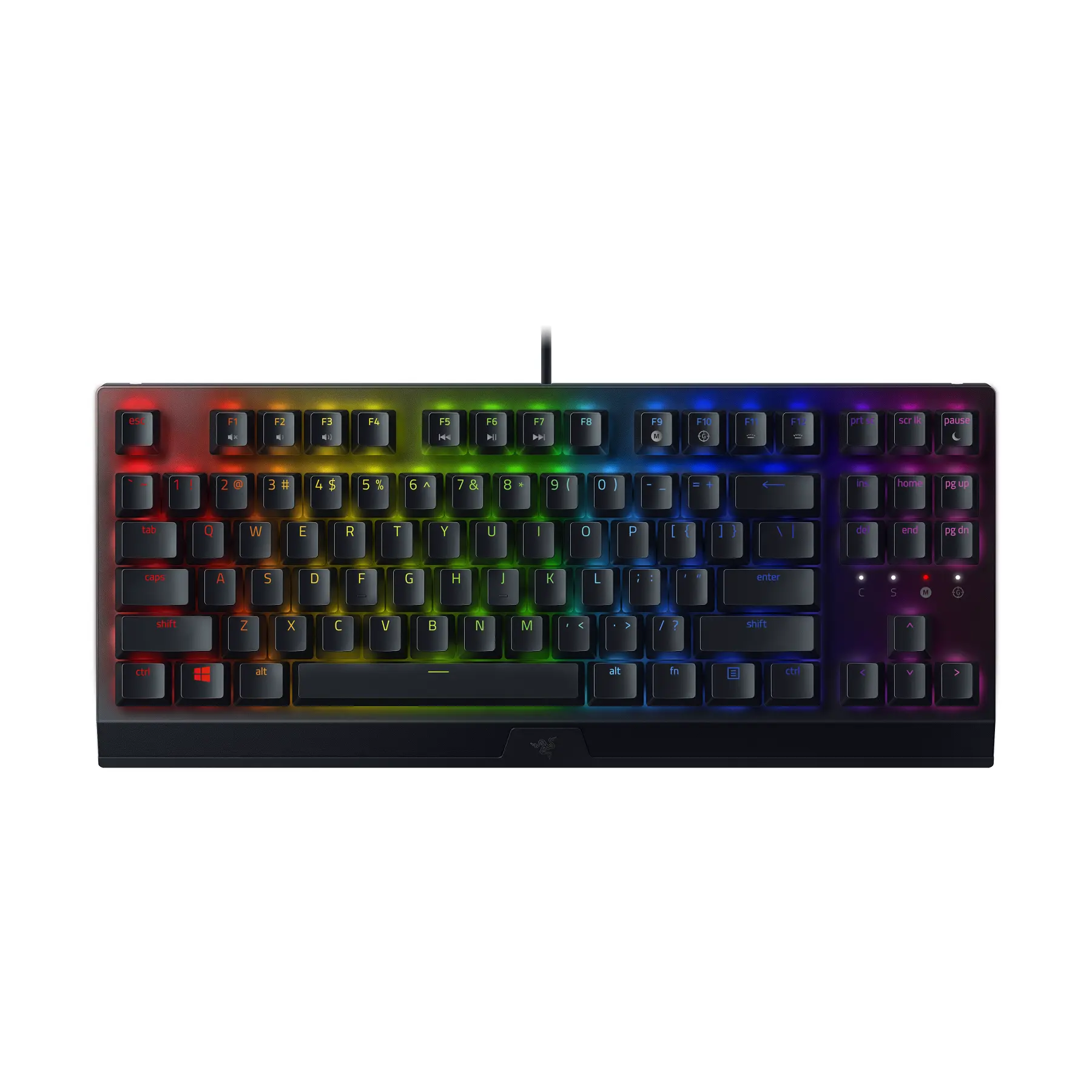 Razer BlackWidow V3 Tenkeyless Cabled Mechanical Gaming Keyboard - Compact TKL Layout, Chroma RGB Lighting, Ideal for PC Gaming, Gift Ideas for Gamers