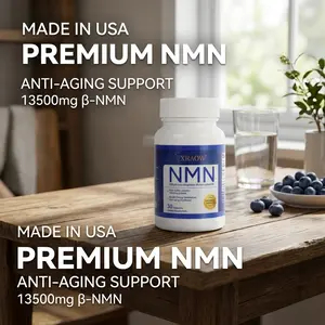 XRAOW Liposomal NAD Supplement with Resveratrol NMN Alternative 30 Day Supply for Energy Boost & DNA Repair Third Party Tested Healthcare Fitness Edible Dietary Capsule Vitamin - Bathroom