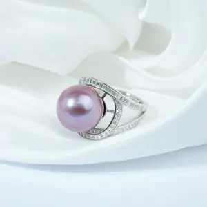 NYTK971 11-12mm Pearl Rings fresh water pearl