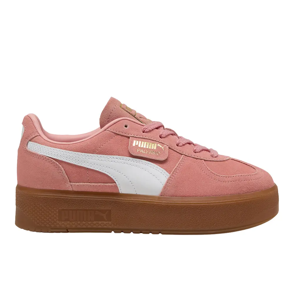 PUMA Womens Palermo Elevata Lace Up Sneakers Shoes Casual - Pink