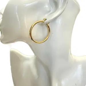 18k Gold Plated Hoop Earrings for Women - Elegant and Durable Jewelry Accessory