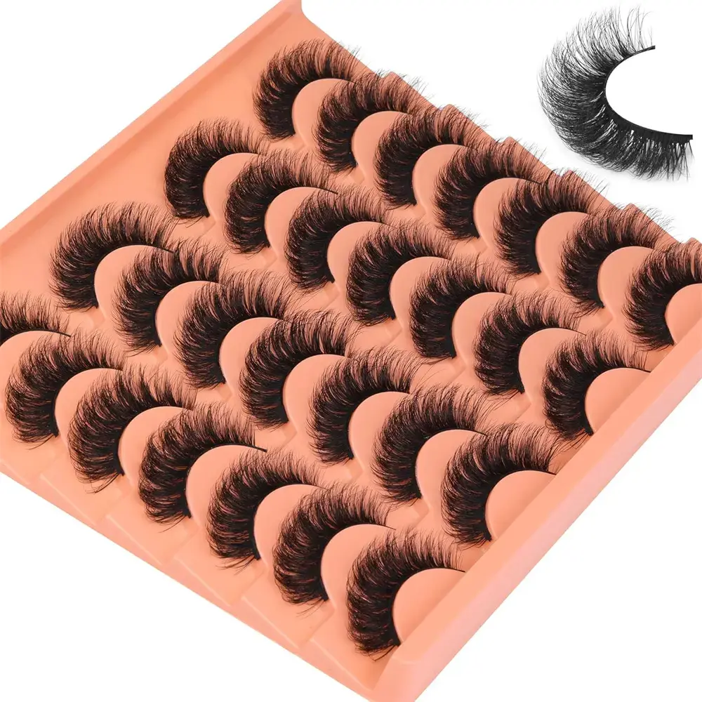 False Eyelashes, Volumized False Eyelashes, Volume Focused Lashes, 14 Pairs Faux Cluster Lashes, Lightweight Realistic Natural-Curl Eye Makeup Strip Lashes, Full-Volume Fluffy Lash Clusters for Eyelash Extensions, Cosmetic Use, Eyelash Set