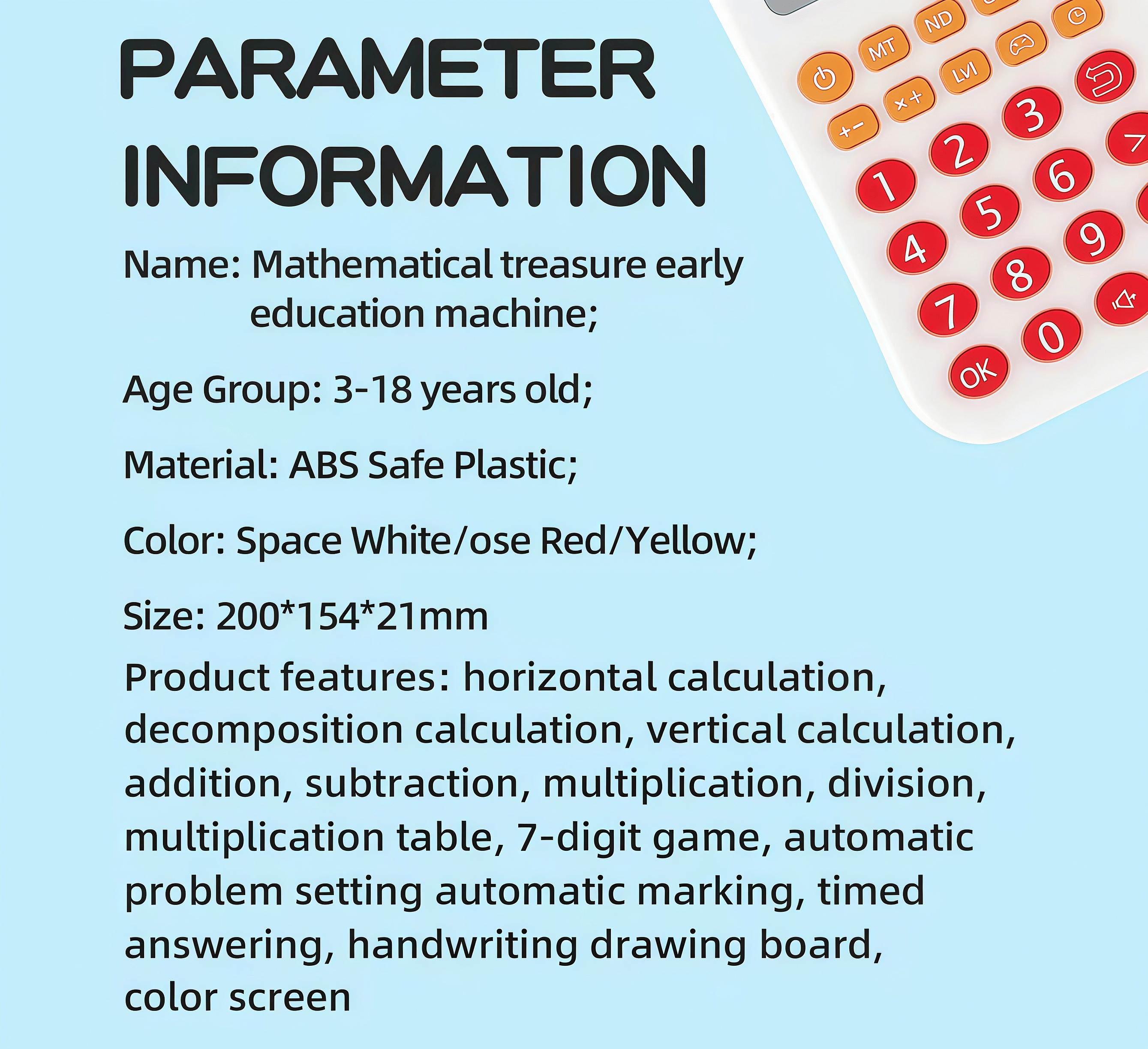 Interactive STEM Math Toy for Kids | Fun Electronic Learning Game to Build Thinking & Calculation Skills | Perfect Educational Gift for Home or Travel