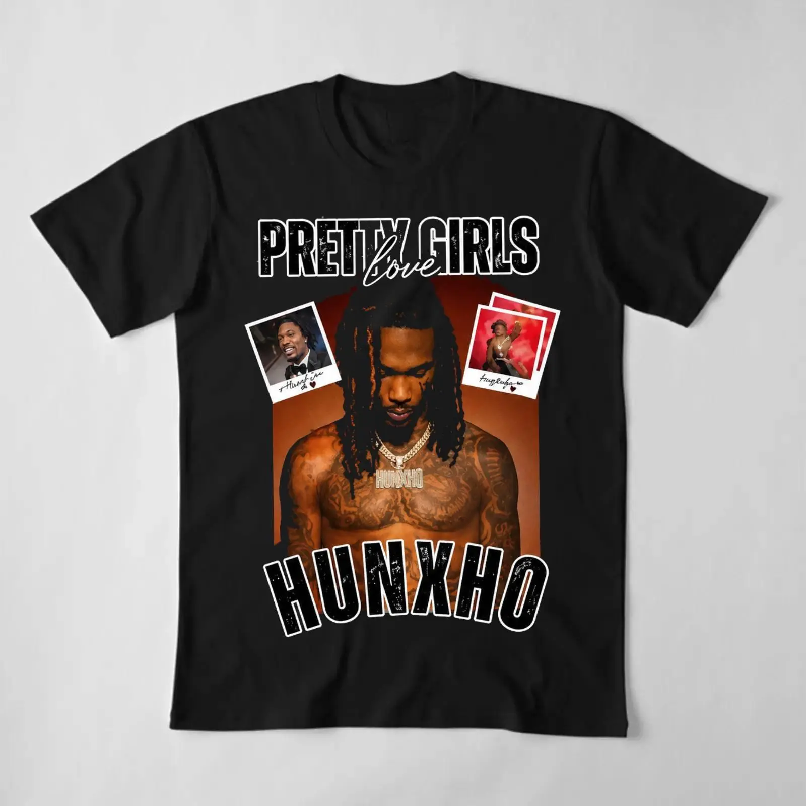 Hunxho Pretty Girls Love Hunxho T-Shirt – Vintage Rap Music Graphic Tee
