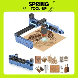 ARTILUME T1 Laser Engraver, Portable & Foldable Laser Engraver and Cutter Machine, 0.01mm Precision, Large Working Area 150×200mm for Wood, Leather, Acrylic, Ideal for Beginners & Small Businesses