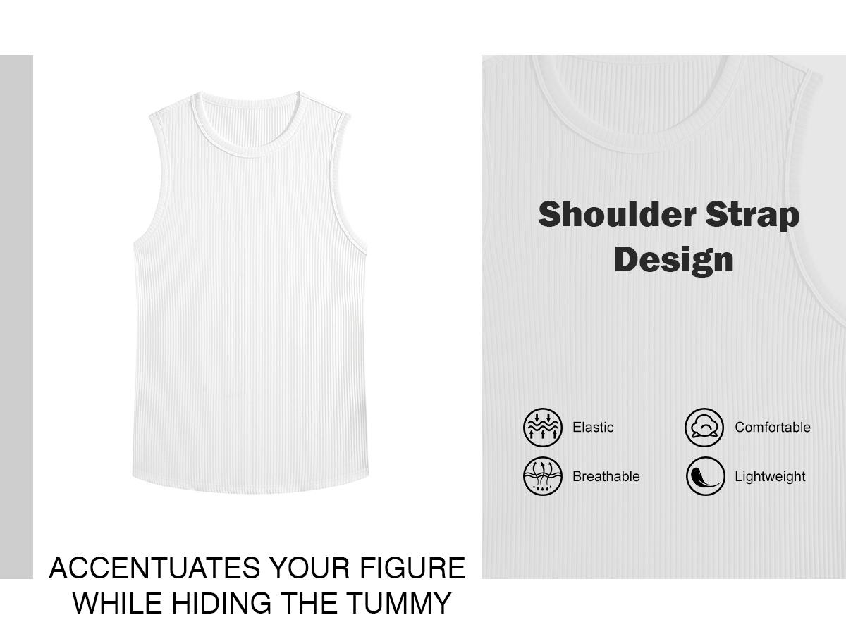 STREVATE Men's Wide Strap Ribbed Tank Top, High Stretch Breathable Muscle Tank, Heavyweight Drapey Fit Gym & Casual Sleeveless Shirt STREVATE Men's Wide Strap Ribbed Tank Top, High Stretch Breathable Muscle Tank, Heavyweight Drapey Fit Gym & Casual Sleeveless Shirt