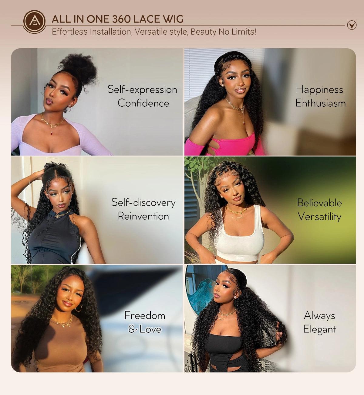 Newborn Hairline Hyperrealism KinKy Edge Hairline Invisi Strap 360 Skin Lace Frontal Kinky Straight Wig Pre-Everything Natural Look Human Hair Wig Comfortable Fit Breathable Feel Quick And Easy Installation SpringStatements