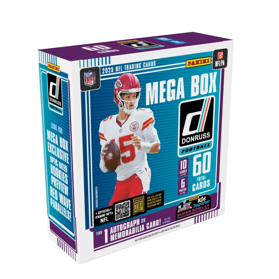 2025 Panini Donruss NFL Football Mega Box - Factory Sealed - Downtown Chase