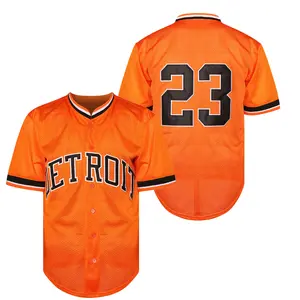 Men's #23 Orange Baseball Jersey Premium Sewn Embroidery | High Quality Game Day Jersey In Stock Fast Shipping
