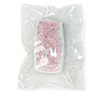 Pink Sequin Squishy Super Beautiful Stress Relief Fidget Aroma Sensory Keychain Relaxation Stick